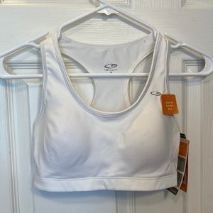 NWT White Champion Sports Bra Small, Vented Shaper Bra